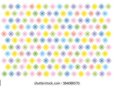 pastel vector polka dots flowers