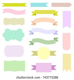 Pastel Vector Ribbon perfect for background