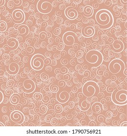 Patrón sin fisuras de Pastel Vector Swirls