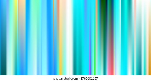 Pastel vertical Rainbow Soft. Vibrant Blue, Neon Concept. Trend Multicolor Website. Holographic Vector. Glossy Cover. Soft Web Applications. Mobile illustration, Network Template Design. Pattern 80s Product.