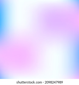 Pastel Vibrant Dark Liquid Gradient Backdrop. Blue Pink White Violet Blurred Texture. Watercolor Cold Color Bright Lavender Gradient Mesh. Indigo Purple Light Turquoise Trendy Blurry Background.