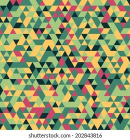 pastel vintage seamless triangular pattern vector
