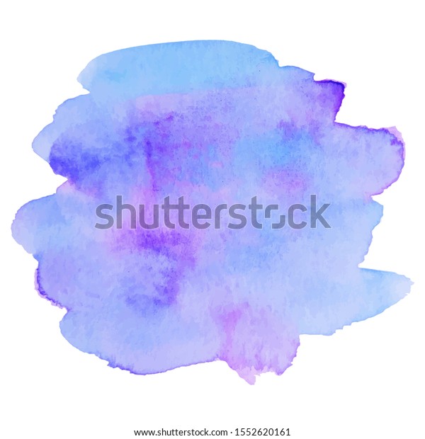 Pastel Violet Isolated Vector Watercolor Stain Stock Vector (Royalty ...