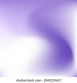 Pastel Violet Liquid White Blurred Texture. Paint Purple Cold Color Wallpaper. Lavender Vibrant Watercolor Fashion Gradient Background. Dynamic Spotlight Trendy Curve Fluid Swirl Gradient Mesh.