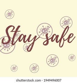 Pastel Virus Test Text Dark Asian Flue Covid-19 Background. Quarantine Epidemic Pink Sick Stop Covid Danger Sign Illustration. Stay Safe Yellow Healthcare Red Take Care Coronavirus Pandemic Wallpaper.