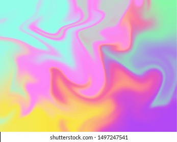 Pastel, vivid, abstract and colorful psychedelic background vector illustration. Colors of the year.