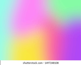 Pastel, vivid, abstract and colorful psychedelic blurred background vector illustration. Colors of the year.