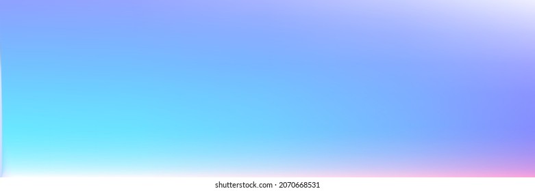 Pastel Vivid Multicolor Light Sunset Gradient Blurry Texture. Sunrise Water Color White Sky Vibrant Sky Wallpaper. Soft Blurred Colorful Bright Clean Spotlight Horizontal Gradient Mesh Background.