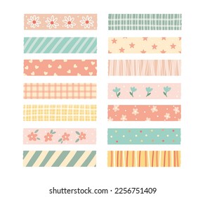 Pastel Washi Tapes for Scrapbook and Planner