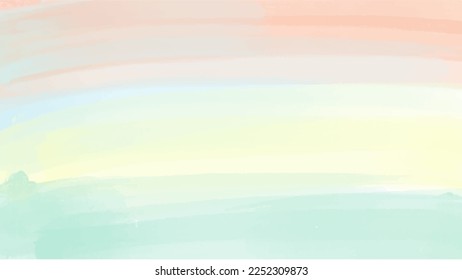 Fondo de color de agua Pastel, concepto de fondo. vector.