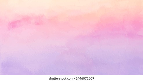 Diseño de Vector de fondo pintado de acuarela pastel en eps 10