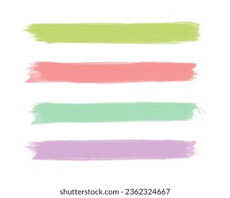 Conjunto de vectores de textura de color de agua pastel