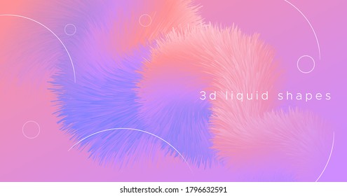 Pastel Wave Fluid. Neon Dynamic Concept. Vector Creative Flyer. Digital Motion. 3d Wave Fluid. Vibrant Flow Pattern. Music Movement. Graphic Wallpaper. Liquid Background. Purple Wave Fluid.
