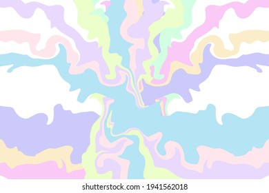 Pastel Wave Geometric Shapes for Background Vector Illustration