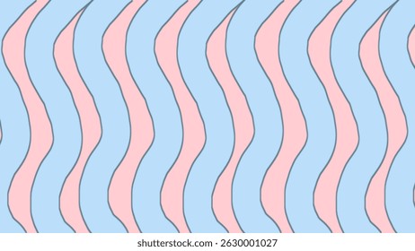 Pastel Wave Pattern Background Design