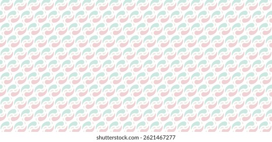 Pastel Wave Swirls Abstract and Repeating Design. Dynamic fluid shapes seamless patterns vector illustration abstract background with graphic style liquid in motion tiling wallpaper.