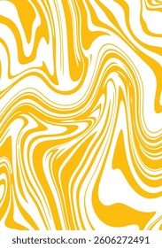 Pastel wavy lines abstract background. Trendy psychedelic retro style banner.  Waves, swirl and twirl pattern. 