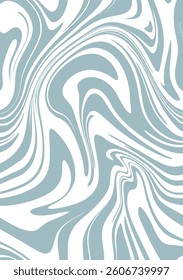 Pastel wavy lines abstract background. Trendy psychedelic retro style banner.  Waves, swirl and twirl pattern. 