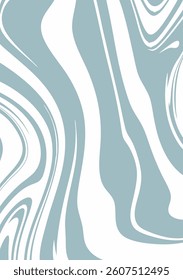 Pastel wavy lines abstract background. Trendy psychedelic retro style banner.  Waves, swirl and twirl pattern. 