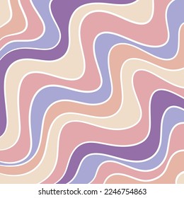 pastel wavy marble art pattern illustration background. pink and purple trippy waves vector backdrop
