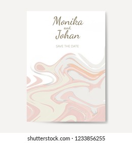 Pastel Hochzeitskarte, Vektorgrafik