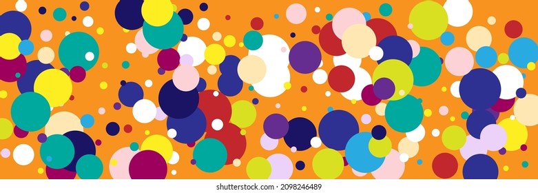 Pastel White Play Color Yellow Background. Bright Red Green Rainbow Children Circles Background. Purple Violet Kids Indigo Dark Print. Beige Multicolor Blue Vivid Pink Vibrant Textile.