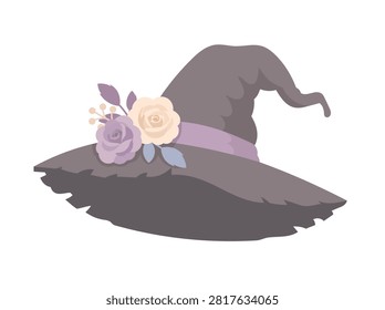 Sombrero bruja pastel adornado