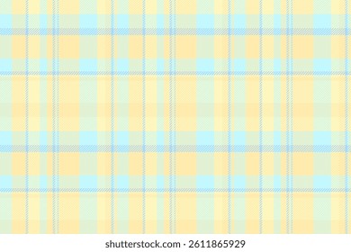 Pastel yellow and light blue plaid pattern.  Perfect for backgrounds, textiles, or crafting projects. This soft, calming design evokes feelings of serenity and gentleness.