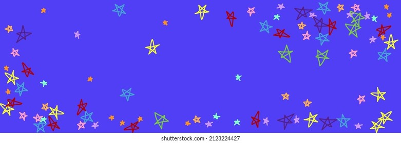 Pastel Yellow Mint Pink Stars Green Purple Vibrant Wallpaper. Colorful Chaotic Childish Bright Turquoise Vivid Orange Handdrawn Stars. Naive Red Rainbow Multicolor Blue Dark Kids Picture.