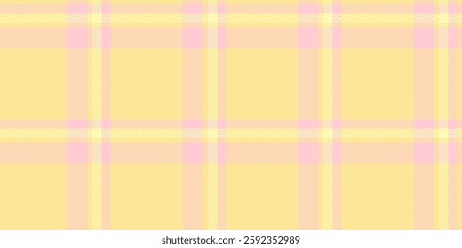 Pastel yellow and pink plaid pattern.  Soft, delicate texture perfect for backgrounds, websites, or textile designs.  Evokes feelings of warmth, comfort, and springtime.