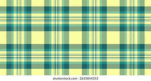 Pastel yellow and teal plaid pattern.  Perfect for textile design, website backgrounds, or crafting projects. This cheerful, repeating texture evokes feelings of spring and summer.