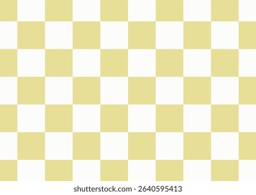 Pastel yellow and white checkered background Space for selling products, backdrop, wallpaper, background, text. Vintage style background. Vector illustration.