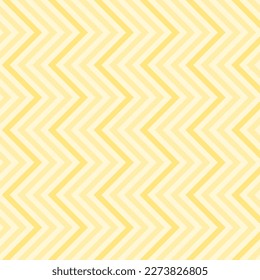 Fondo de patrón de rayas de onda de chevron de zigzag amarillo pastel. Ilustración vectorial para diseño web o impresión para tela, embalaje, papel tapizado, papel envolvente. Patrón de baldosas de cerámica en pared y suelo.