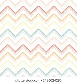 Pastel zig zag stripe pattern vector. Simple geometric design for fabric, graphic, scarf, kid cloth, card, print, cover, wrapping, paper, decor.