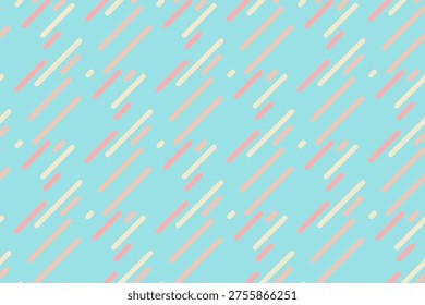 Pastelcolored diagonal lines create a playful, minimalist pattern on a light blue background.