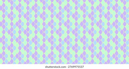 Pastelcolored geometric pattern.  A seamless repeating design featuring soft lavender, light blue and mint green interlocking shapes.