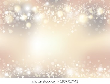 Pastellfarbener, nahtloser abstrakter Bokeh-Hintergrund, Vektorgrafik. Horizontal wiederholbar. 