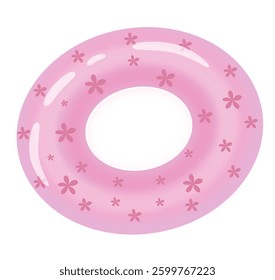 pastel-colored swimming ring stripes, perfect for summer fun, beach trips, and pool parties.