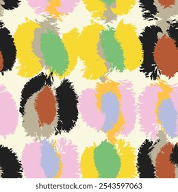 Pastels Abstract Brush strokes pattern design for fashion textiles, graphics and crafts