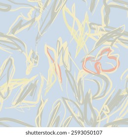 Pastels Abstract Brush strokes pattern design for fashion textiles, graphics and crafts