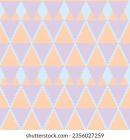 Pastels Argyle fair isle seamless pattern design for knitwear, fashion textile, graphics
