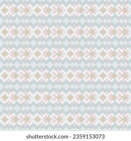 Pastels Argyle fair isle seamless pattern design for knitwear, fashion textile, graphics