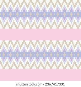 Pastels Argyle fair isle seamless pattern design for knitwear, fashion textile, graphics