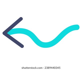 Pastels arrow in carton style. Visuals with a sense of calm and direction using this pastel-colored arrow, designed to complement any project in set. Vector illustration.