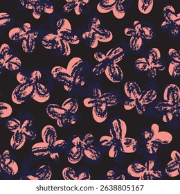 Pastels Butterfly Abstract Brush strokes pattern design for fashion textiles, graphics and crafts