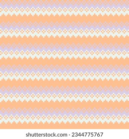 Pastels Chevron fair isle seamless pattern design for knitwear, fashion textile, graphics