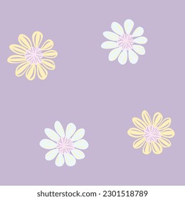 Pastels Ditsy Floral seamless pattern design for fashion textiles, graphics, backgrounds and crafts