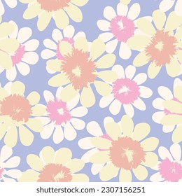 Pastels Ditsy Floral diseño de patrones sin costura para textiles de moda, gráficos, fondos y artesanías