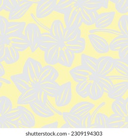 Pastels Floral seamless pattern background for fashion textiles, graphics, backgrounds and crafts