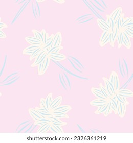 Pastels Fondo de patrón sin soldadura floral para textiles de moda, gráficos, fondos y artesanías